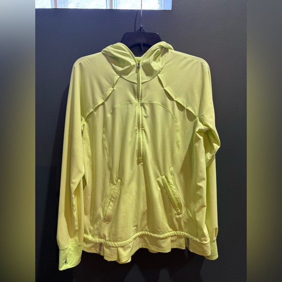 Lululemon Athletica Neon Yellow/Green Lightweight Training Jacket - Picture 4 of 7